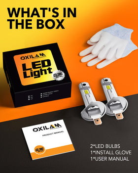 OXILAM beside ruler for scale to confirm compact OEM-compatible size