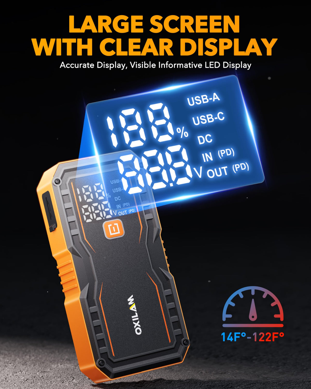 OXILAM rugged waterproof shell close-up showing durable grip and protection