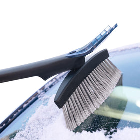 OXO soft-grip handle close-up offering secure, comfortable hold with gloves