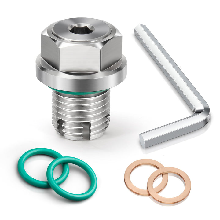 OxyGenie front view of stainless steel plug showing durable finish and fit benefit