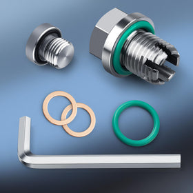 OxyGenie assembled piggyback cap on main plug showing easy drain benefit
