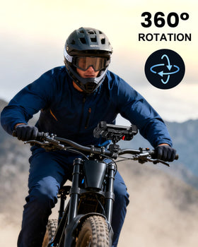 OYXVXYO in-use on handlebar with rider viewing navigation safely