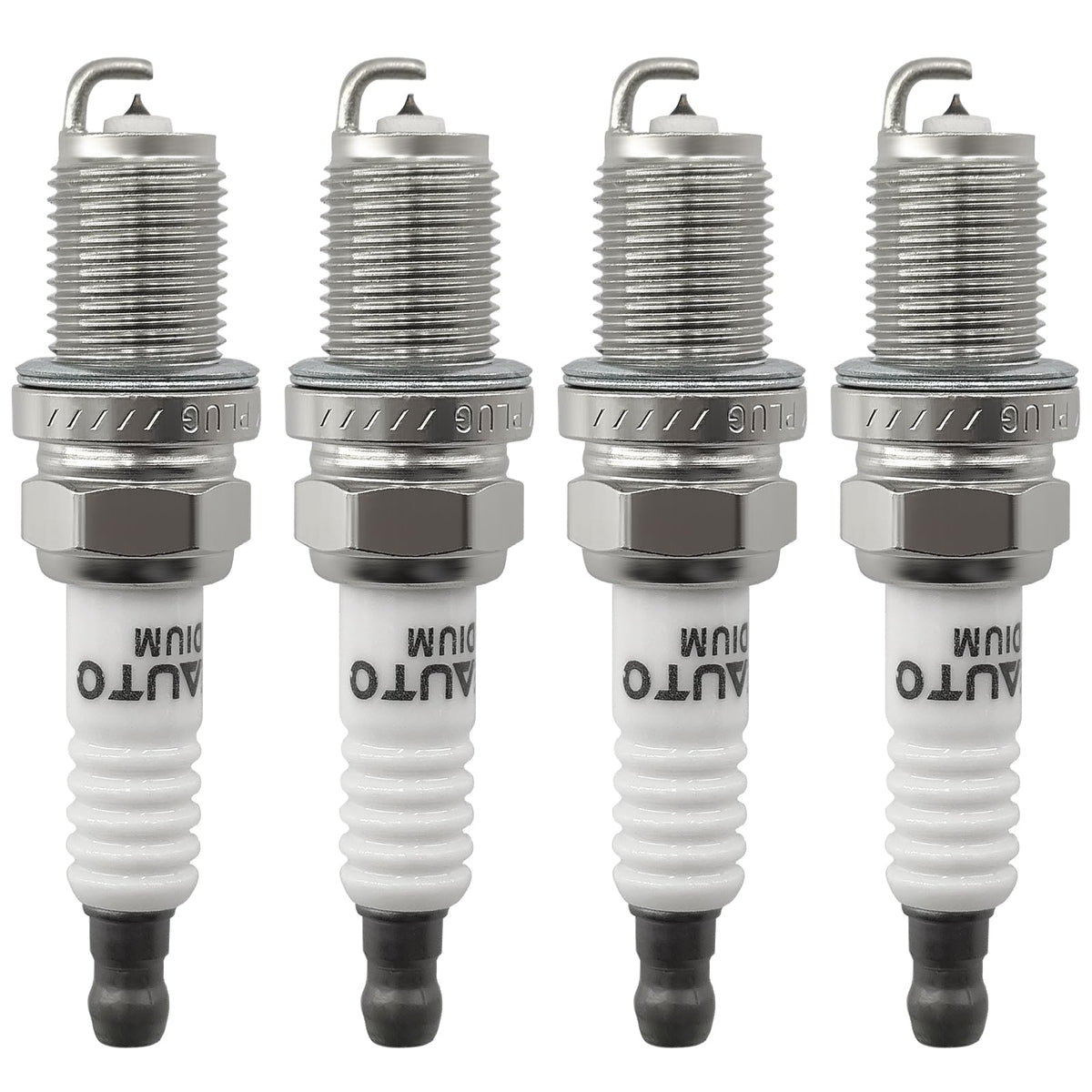 OYEAUTO front packaging showing four iridium spark plugs and clear labeling benefit reliability
