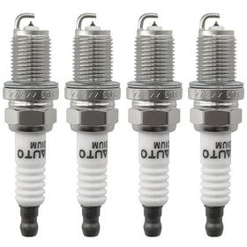 OYEAUTO front packaging showing four iridium spark plugs and clear labeling benefit reliability