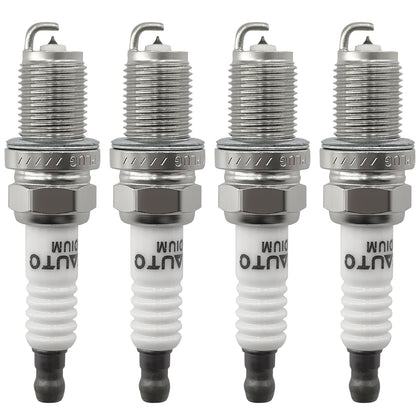 OYEAUTO front packaging showing four iridium spark plugs and clear labeling benefit reliability