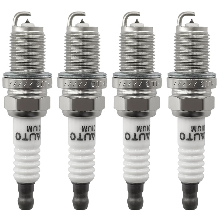 OYEAUTO front packaging showing four iridium spark plugs and clear labeling benefit reliability