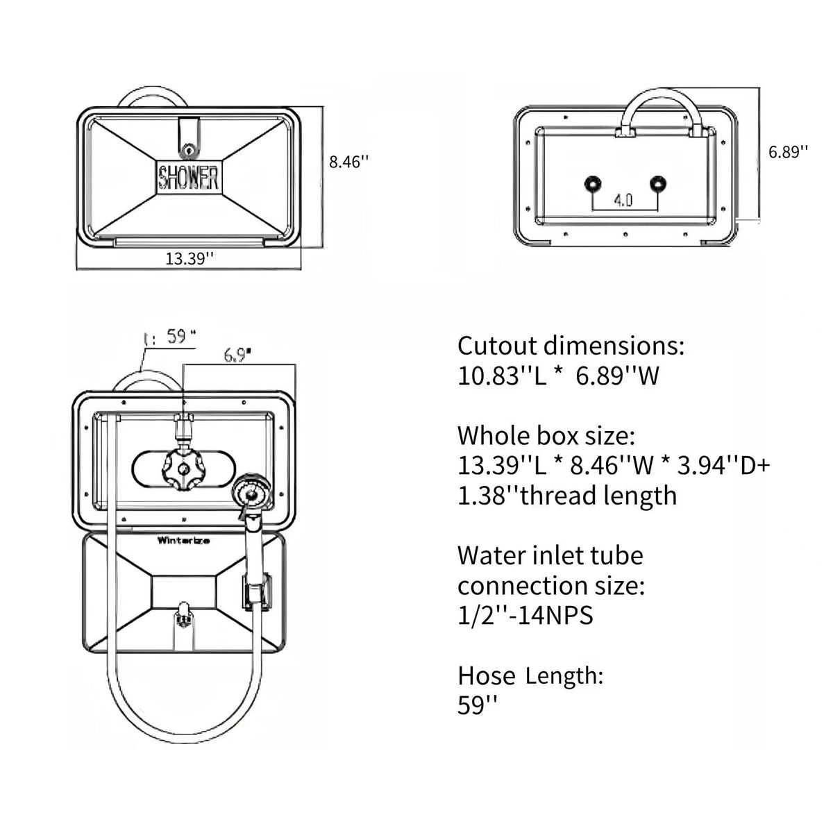 OYMOV dual knobs close-up showing 1/4 turn controls for precise temperature adjustment