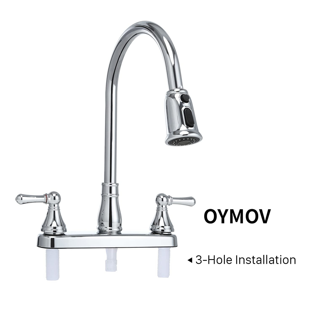 OYMOV chrome finish texture highlighting corrosion resistance and easy cleaning