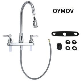 OYMOV faucet installed in RV kitchen showing space-saving and modern look