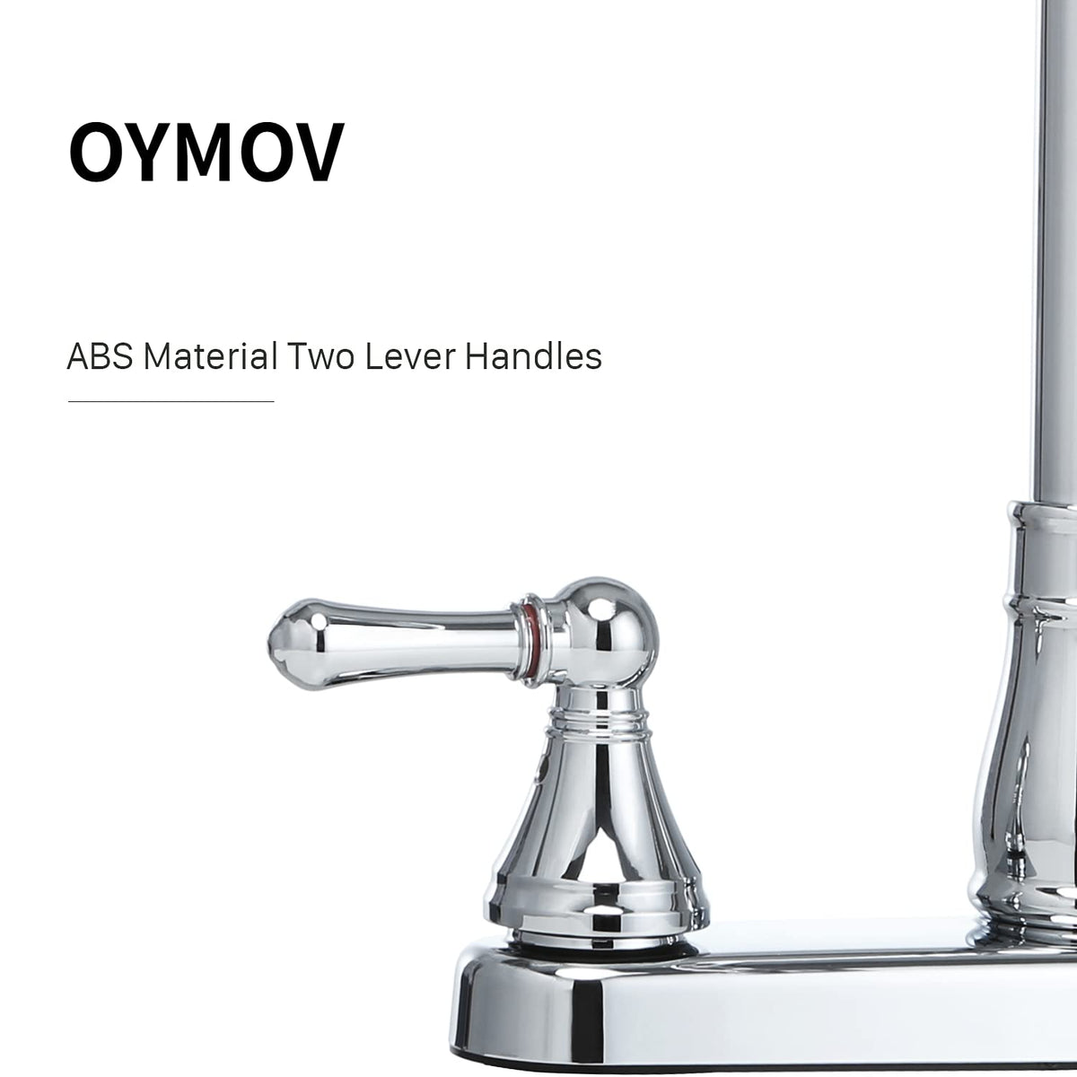OYMOV swivel spout in motion showing full sink access and flexibility