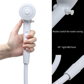 OYMOV handheld shower head detail, ergonomic design for easy rinsing