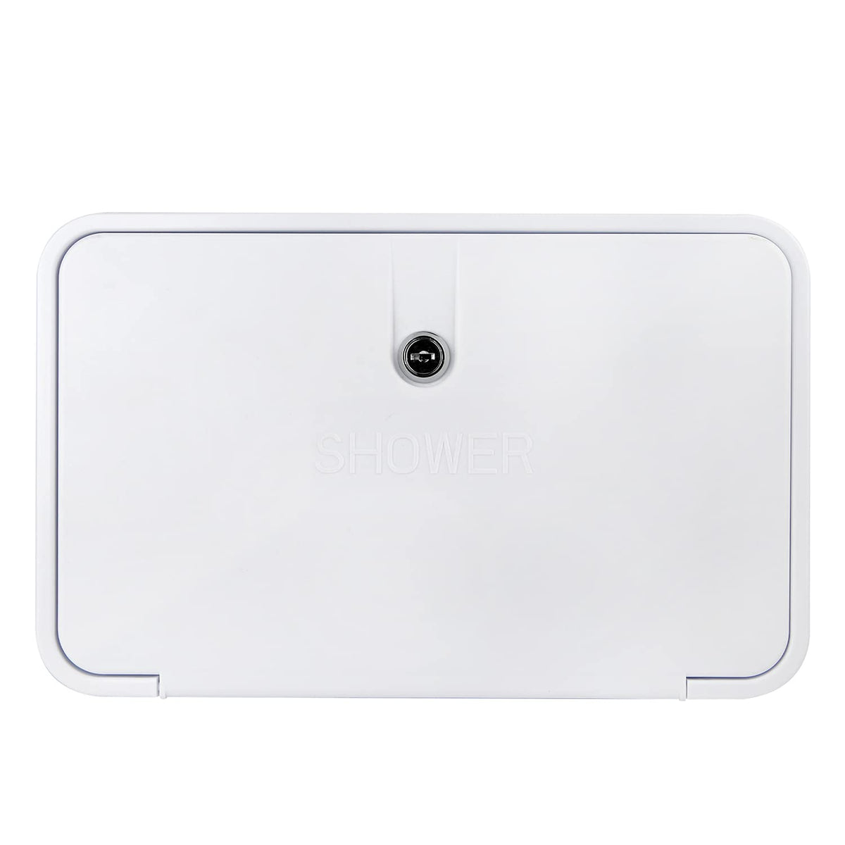 OYMOV lock and keys detail showing secure closure to protect outdoor faucet