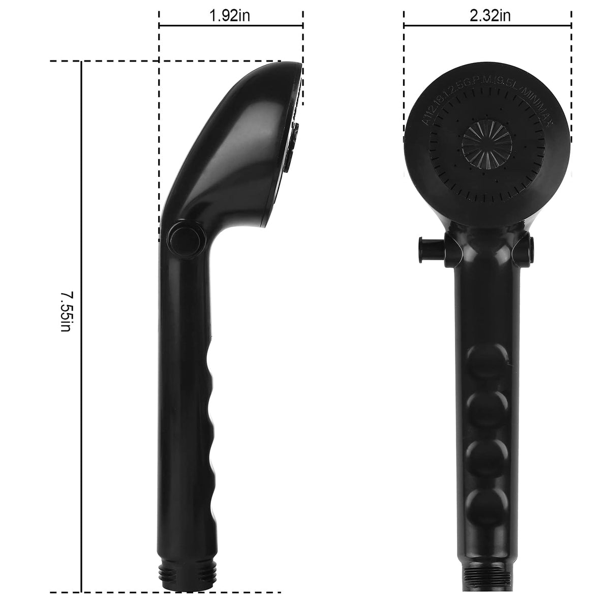 OYMOV installed in RV shower demonstrating compact, corrosion-resistant upgrade