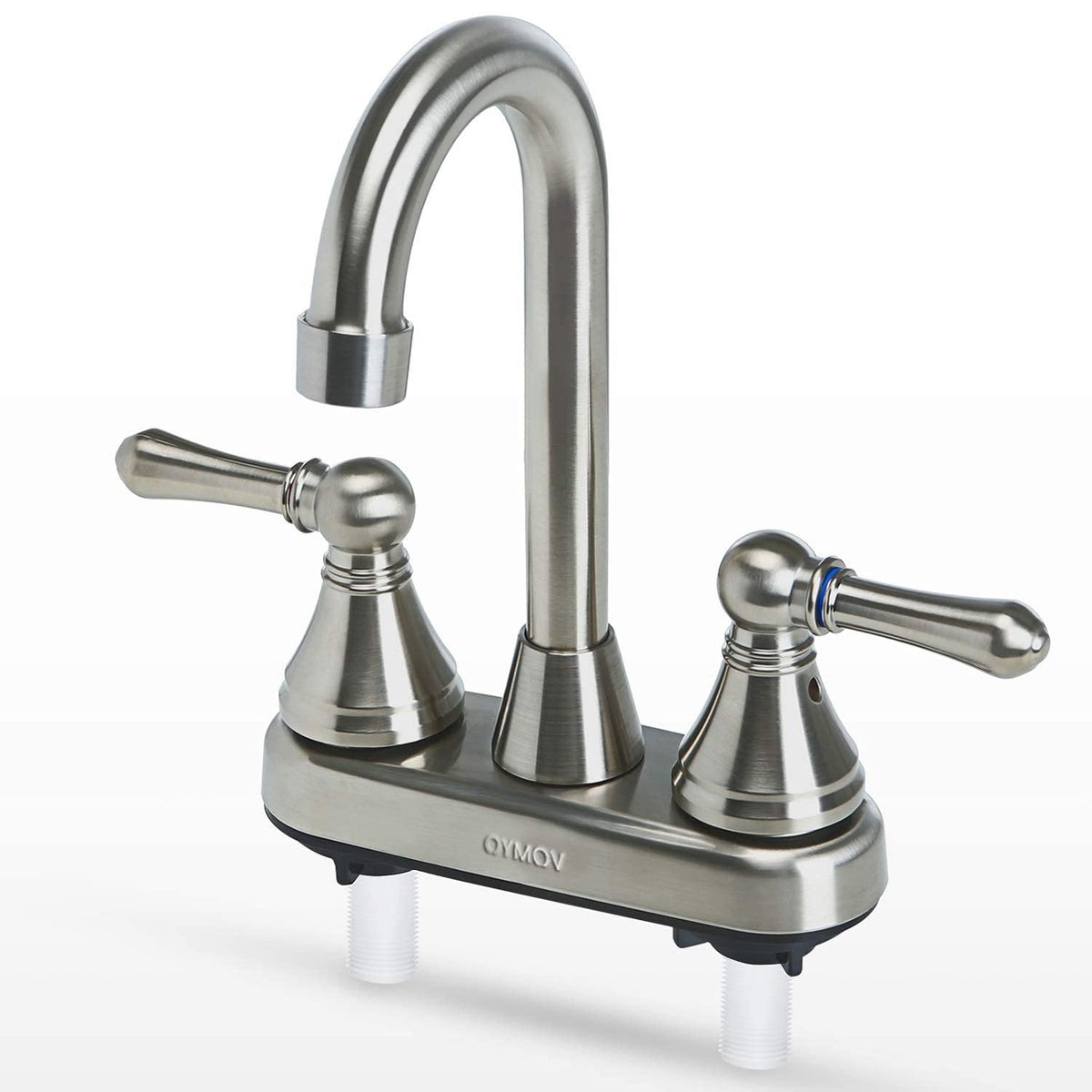 OYMOV front view of faucet showing compact design and modern look