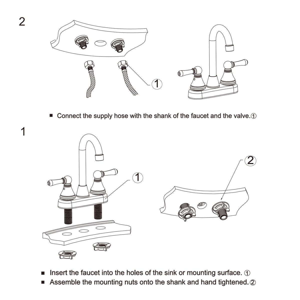 OYMOV faucet installed on an RV vanity demonstrating space-saving benefit
