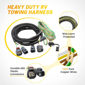 Oyviny 4-foot extension and plug ready to reach RV socket for convenience
