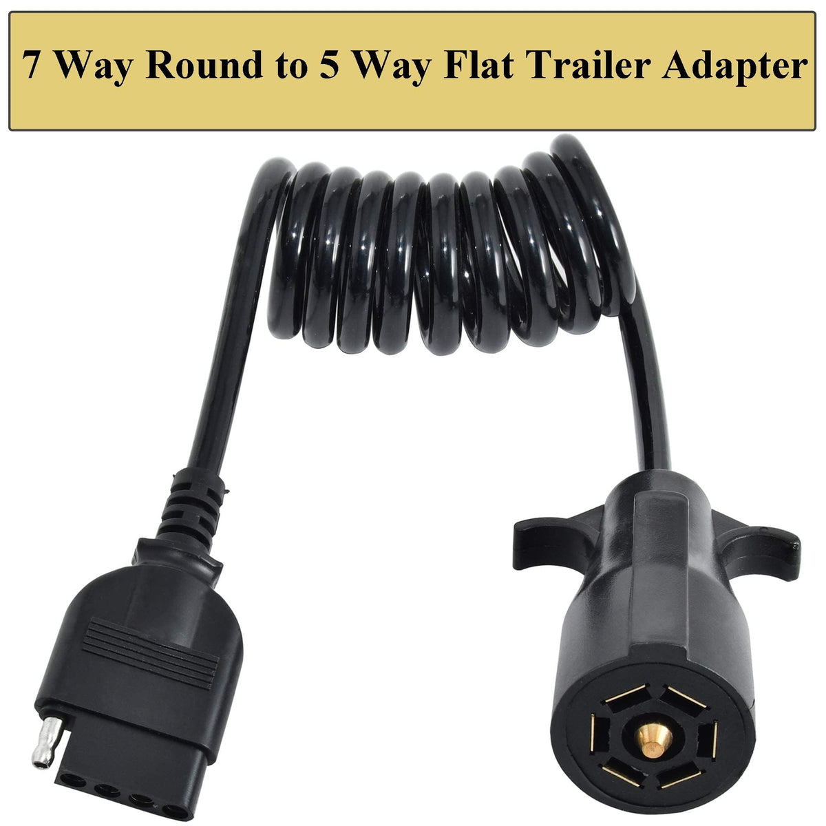 Oyviny 5-flat plug closeup with visible terminals for reliable electrical contact benefit