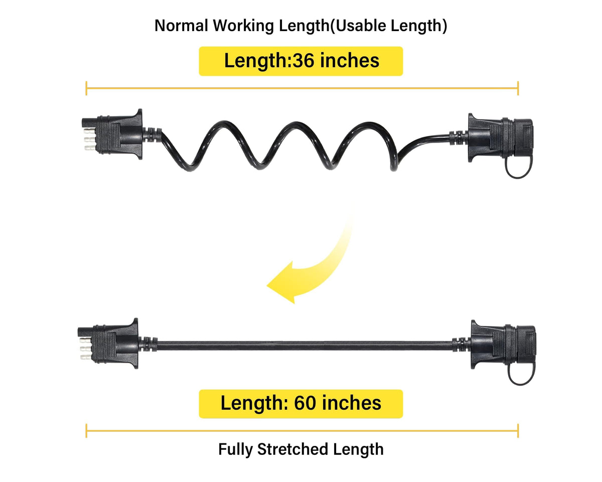 Oyviny coiled cable close-up showing stretchability and tidy storage