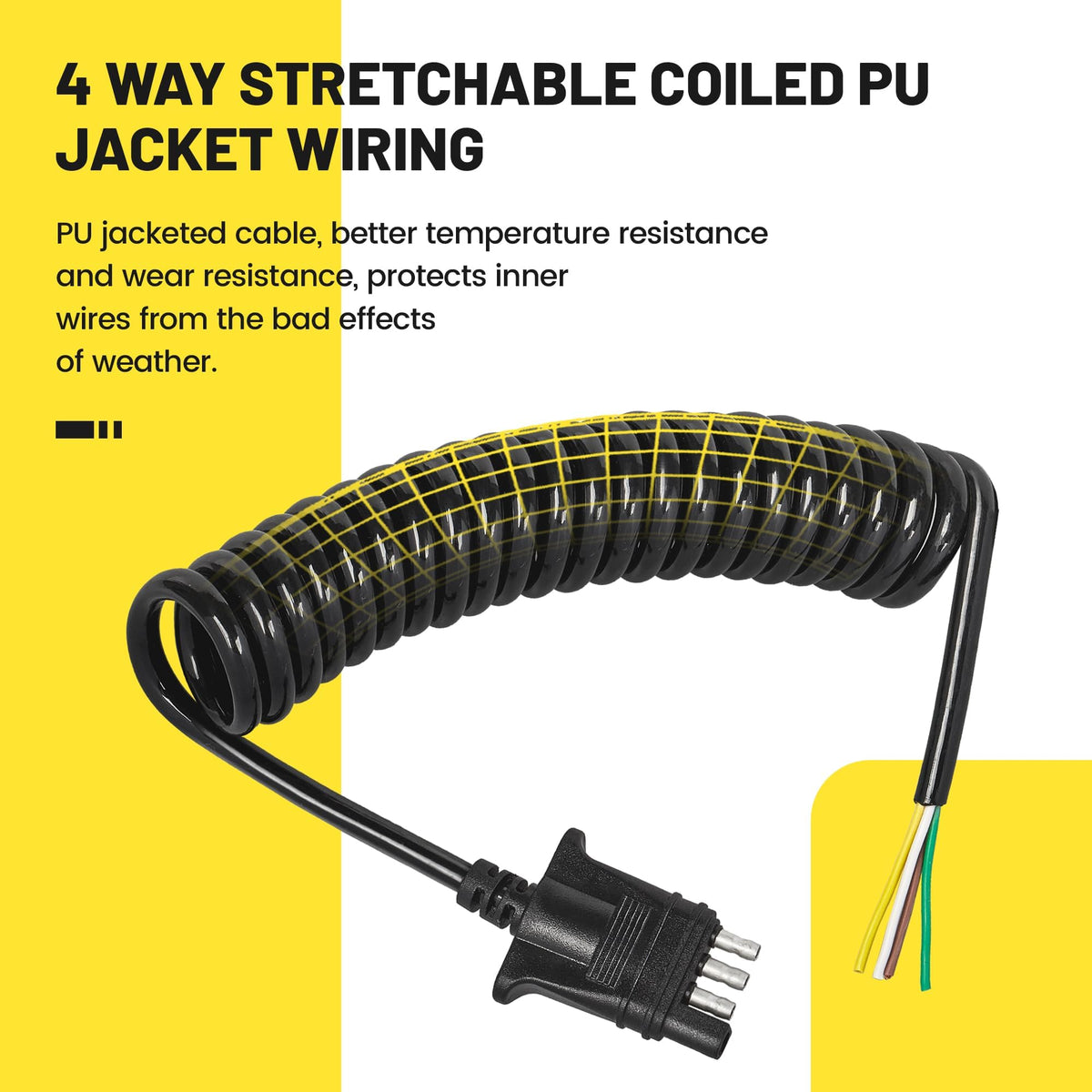 oyviny color-coded wires detail for easy installation and correct splicing