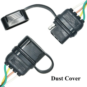 Oyviny rubber dust cover sealed over plug keeping contacts clean and dry