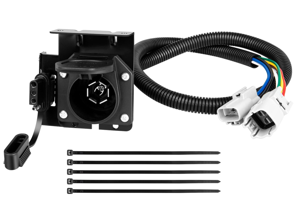 Oyviny front-mounted adapter showing both connectors for quick hookup