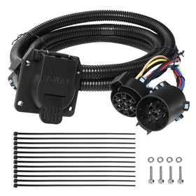 Oyviny front connector in truck bed showing easy plug-in and convenient access
