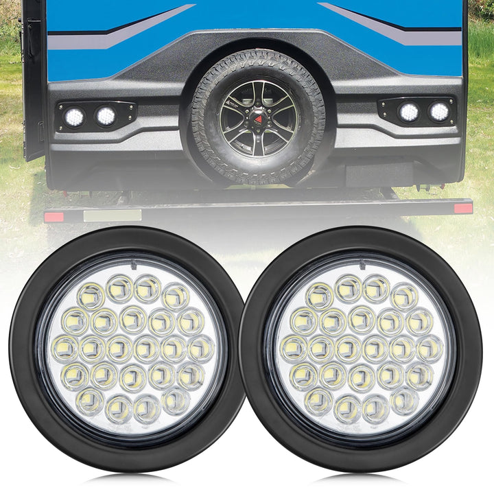 oyviny front lens showing bright white output and improved visibility