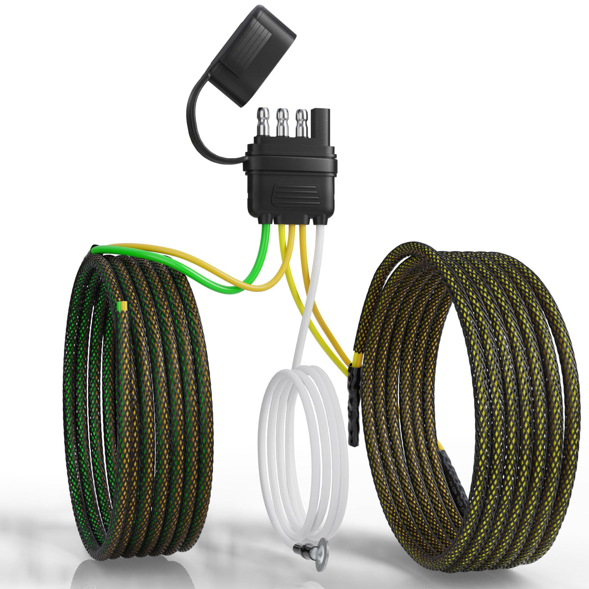 Oyviny front view of 4-pin 5-wire harness showing complete kit for easy replacement