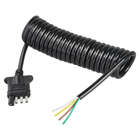 oyviny front view 4-way flat plug showing durable connector for reliable towing