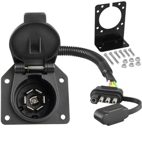 Oyviny front view adapter mounted showing sturdy housing and easy plug access