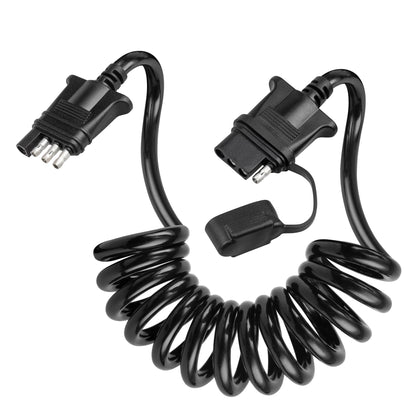 Oyviny front connector plug showing secure fit and easy hookup