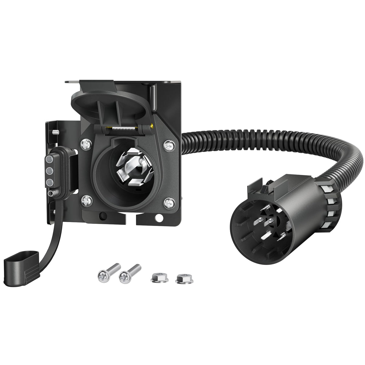 Oyviny front connector showing dual outputs and clean mounting