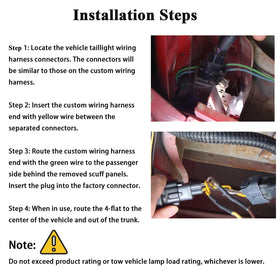 Oyviny harness installed on truck bumper showing ready-to-use trailer hookup