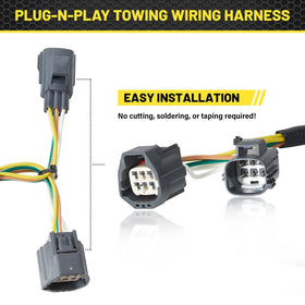 Oyviny harness installed on Jeep Wrangler JK illustrating easy plug-and-play
