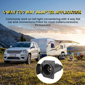 Oyviny installed on trailer hitch demonstrating tidy mounted towing readiness