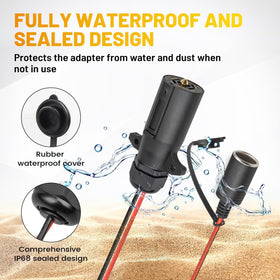 Oyviny adapter installed on truck rear providing convenient power