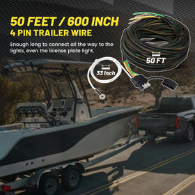 Oyviny 50ft cable laid out to scale for long-reach installations