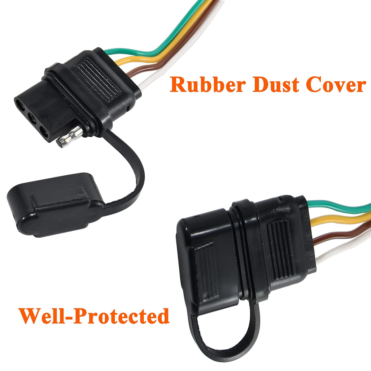 Oyviny harness connected to a small trailer highlighting reliable lighting