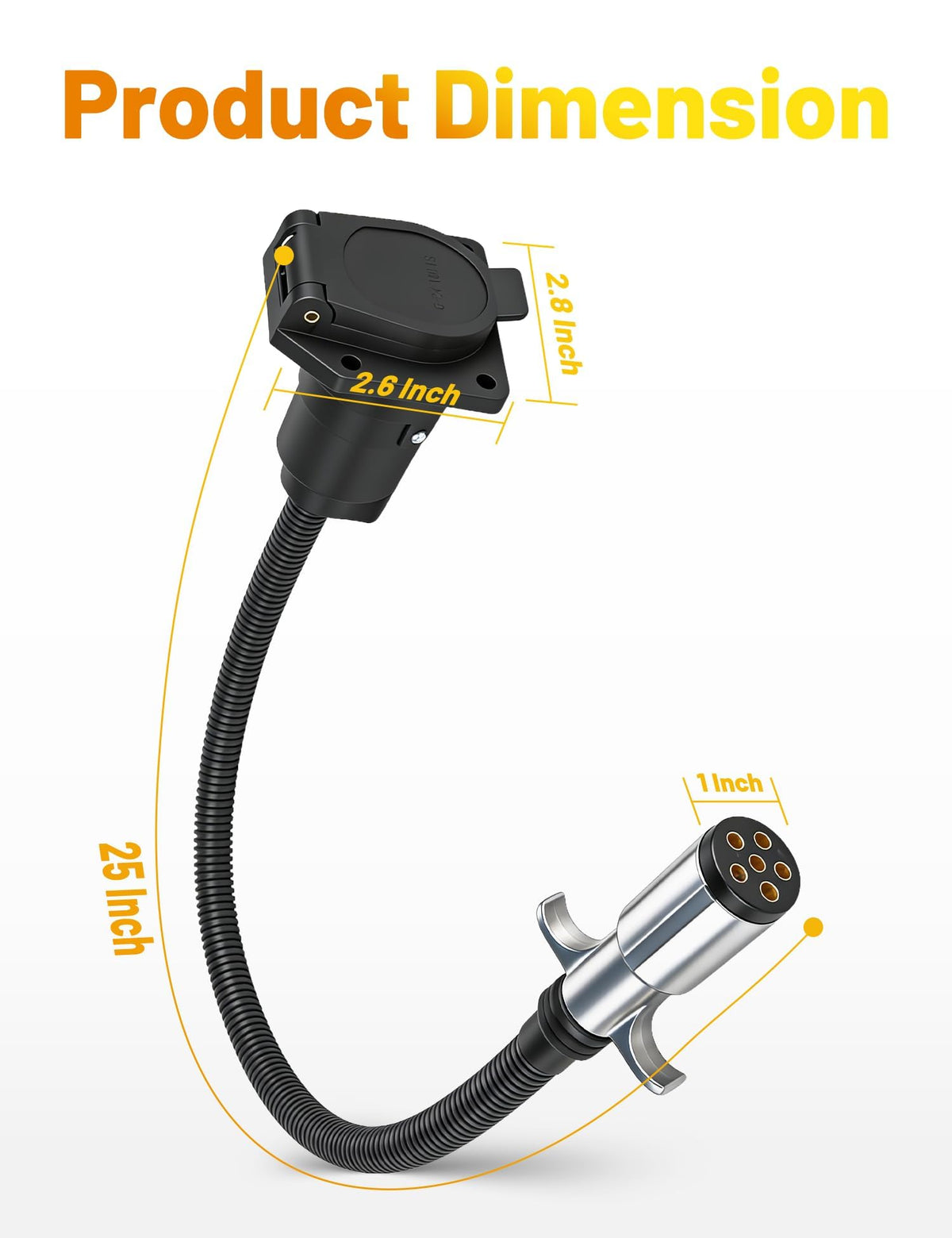 Oyviny adapter in lifestyle scene connecting a trailer for stress-free towing