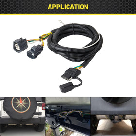 Oyviny in a lifestyle towing scene enhancing trailer light visibility