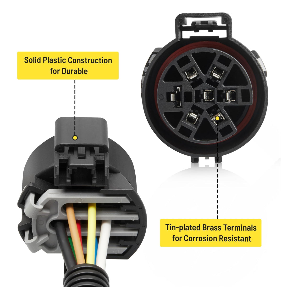 Oyviny package contents with terminal connectors for quick splice-ready installation