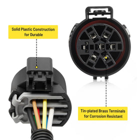 Oyviny package contents with terminal connectors for quick splice-ready installation