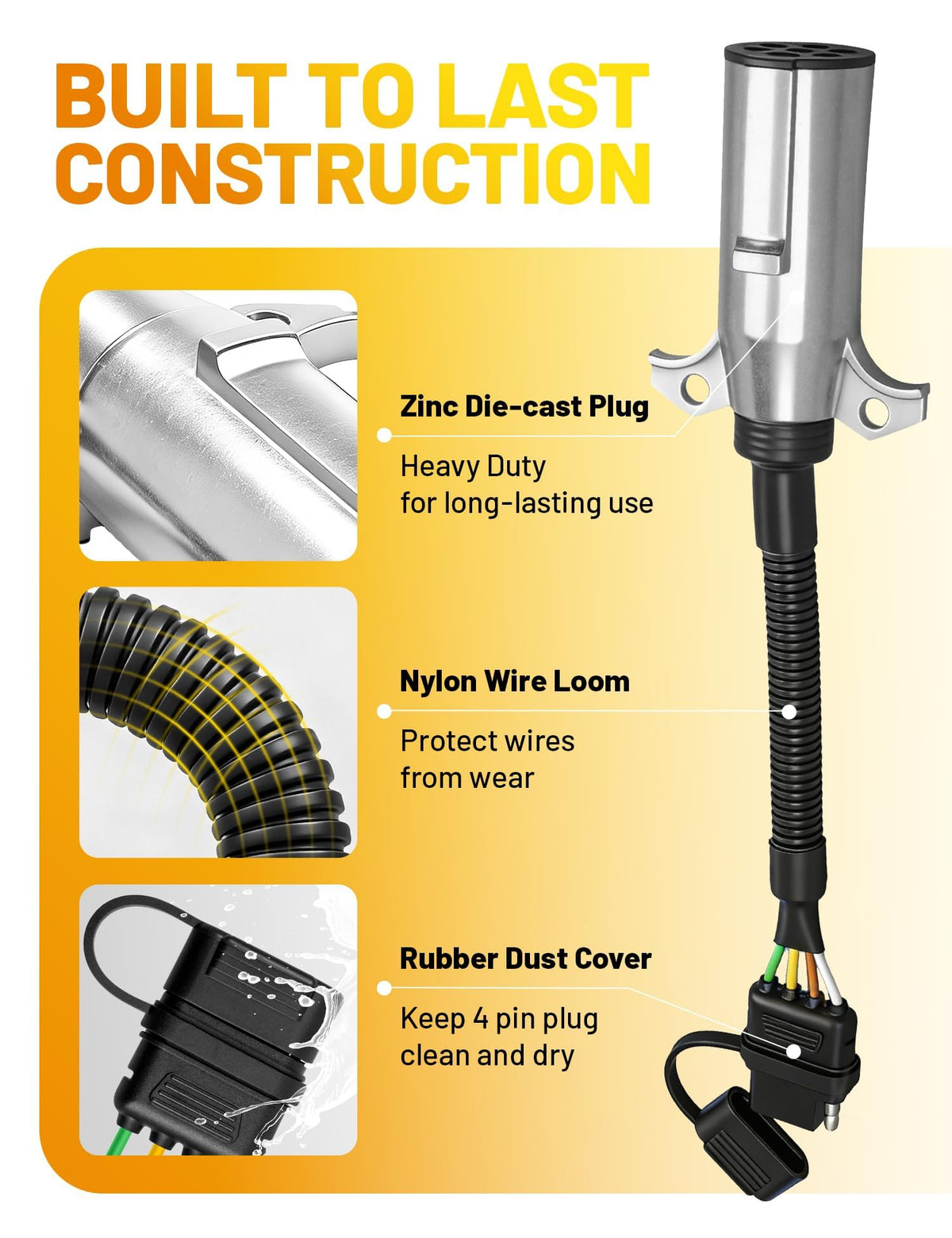 Oyviny rubber dust cap protecting terminals from water and dirt