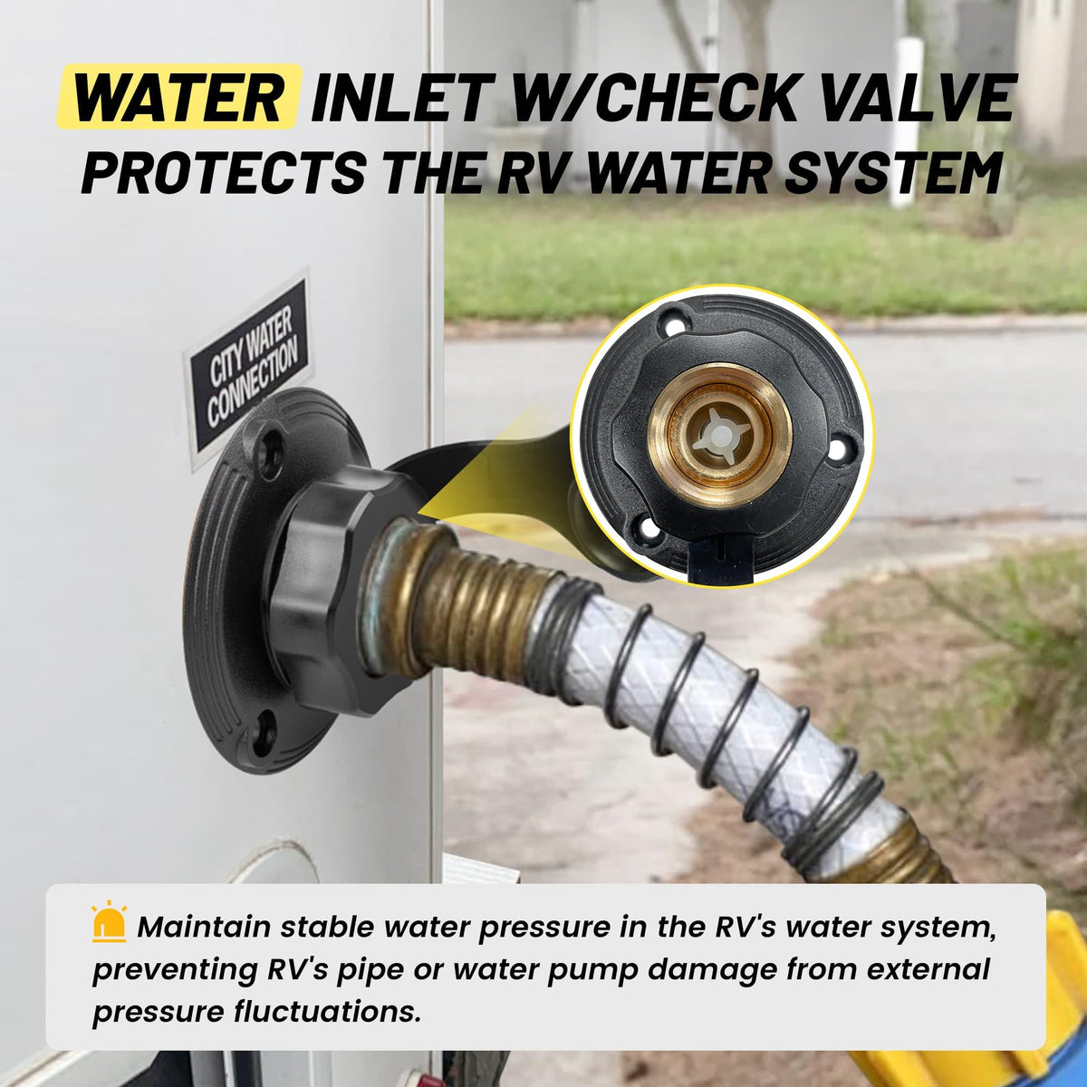 Oyviny removable screen filter and spare cap preventing debris entry and easy cleaning
