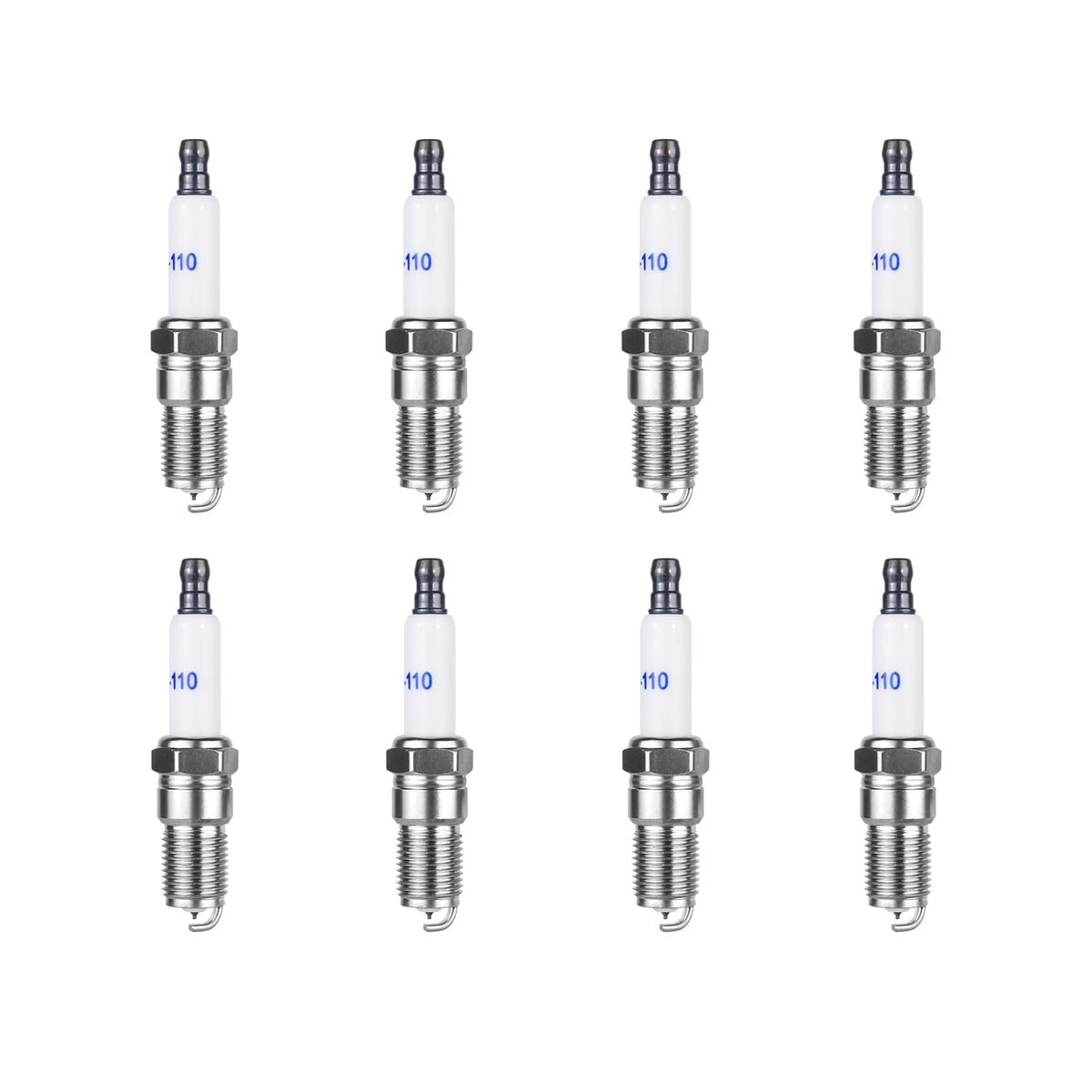 Ozikutech front packaging showing eight iridium spark plugs and benefits
