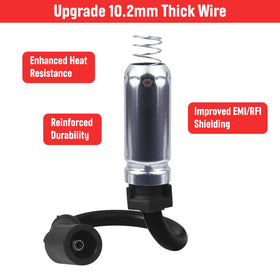 Ozikutech iridium spark plug close-up showing fine tip for consistent ignition performance