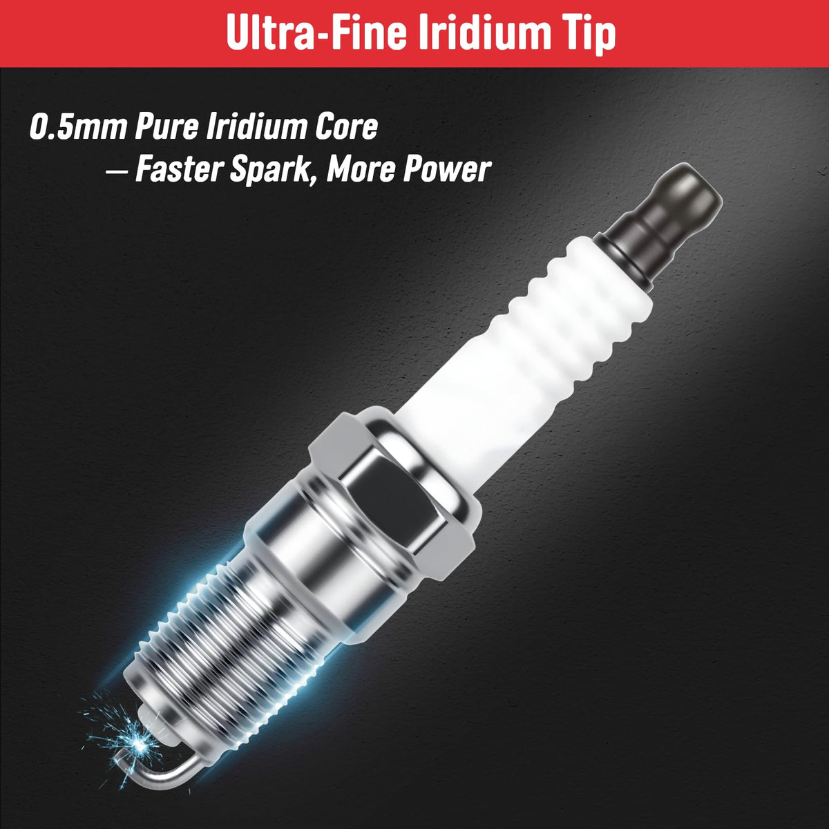 Ozikutech red ignition wires detail showing thick jacket, heat resistance benefit