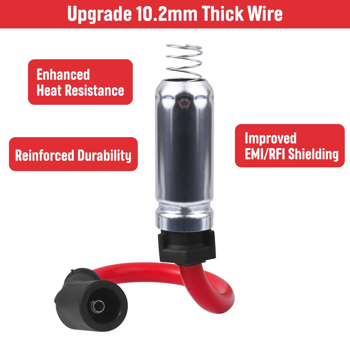 Ozikutech cable close-up revealing thick insulation for improved durability