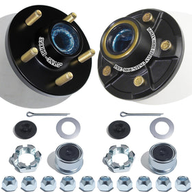 OZISENS front view of 5x4.5 hub showing mounting face and benefit of easy fit