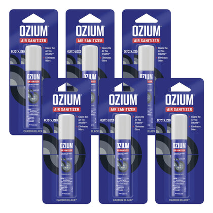ozium front label on 0.8 oz can showing product name and size for quick identification
